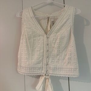 Abercrombie Crochet Backless Top
